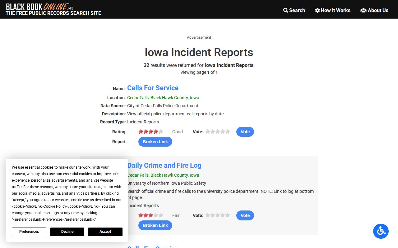 Unofficial directory pointer to Harrison County arrest activity logs